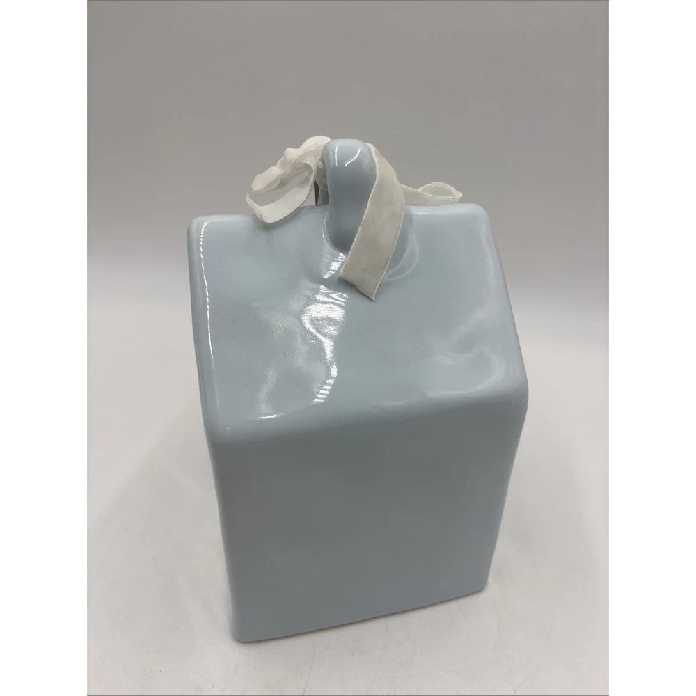 Rae Dunn Artisan Collection by Magenta SNOW DAY Light Blue Square Birdhouse